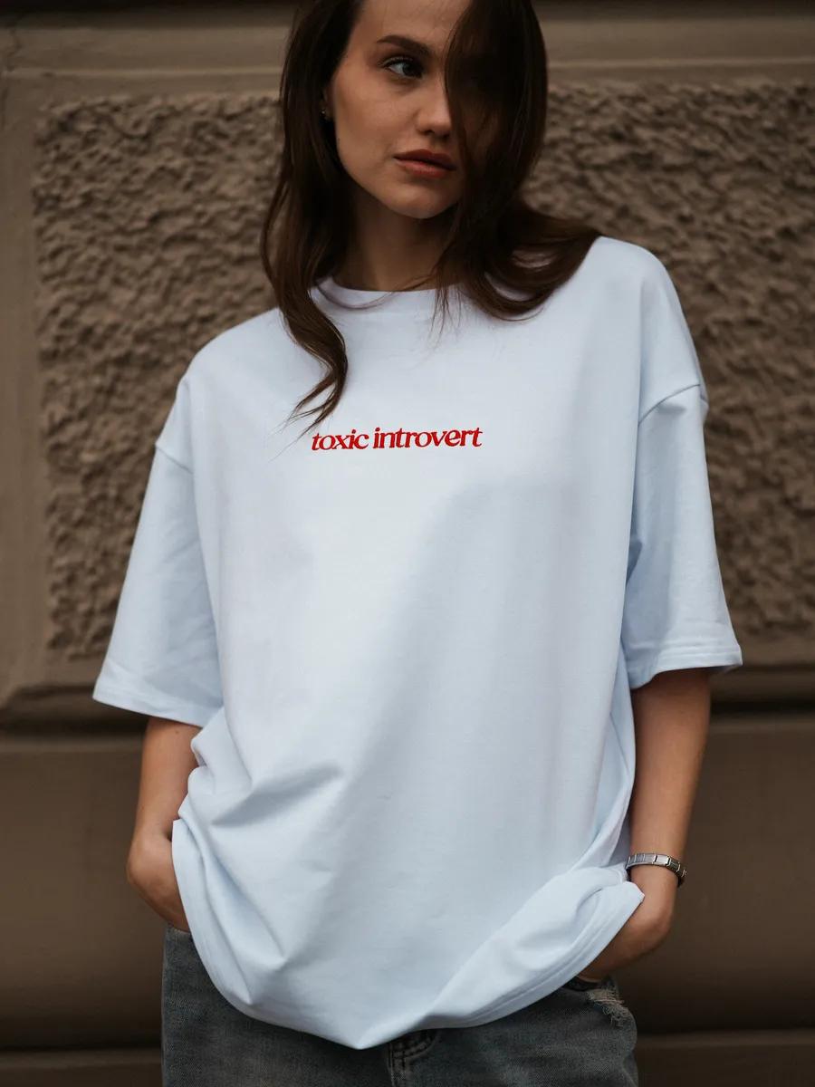 T-shirt oversized Toxic introvert