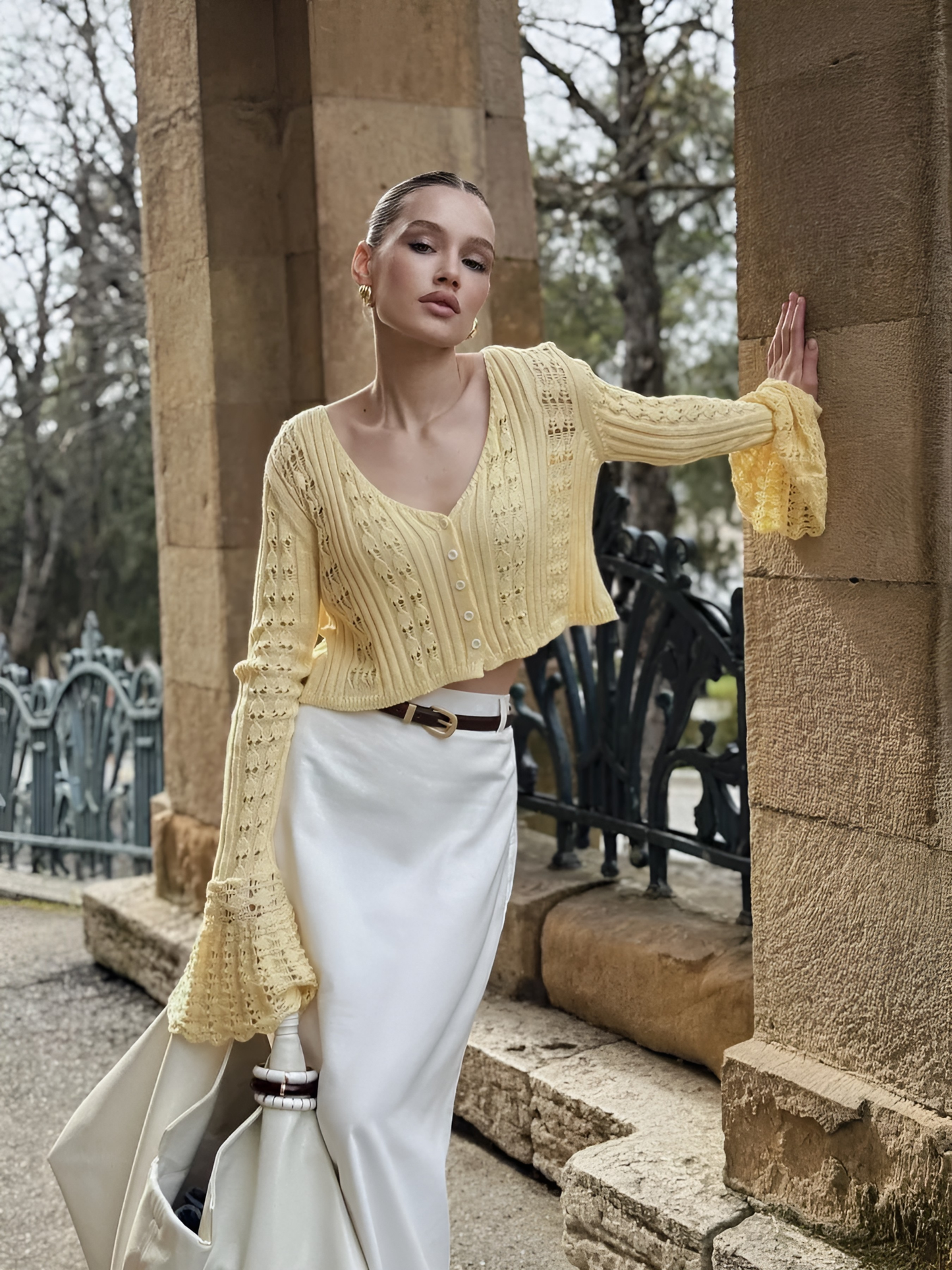 Cardigan / top d’été en maille