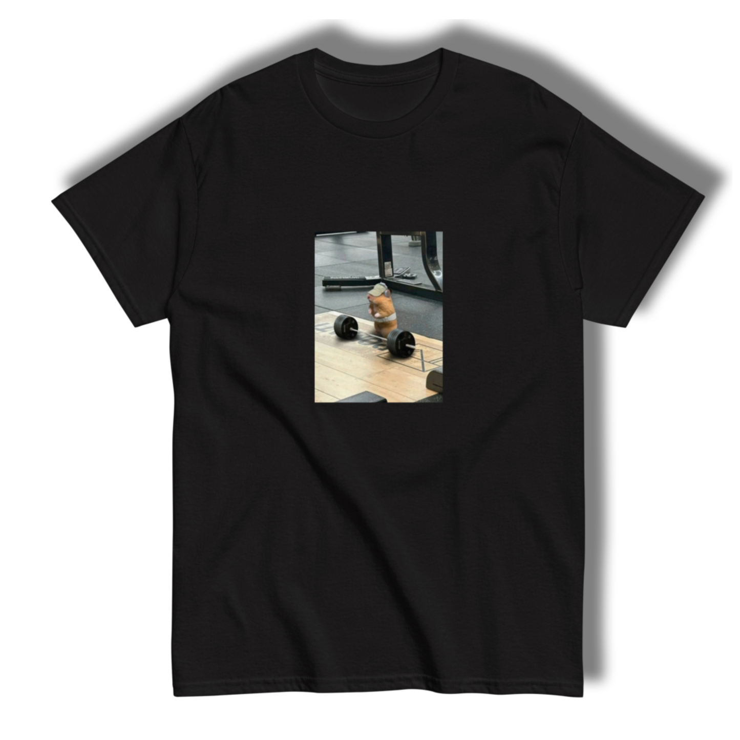 T-shirt "Hamster at the gym"
