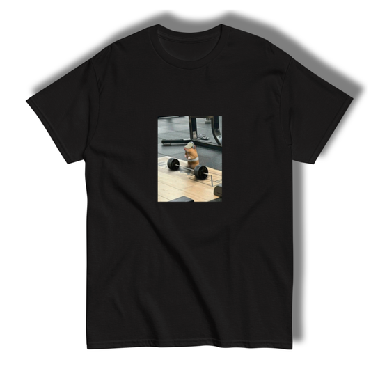 T-shirt "Hamster at the gym"
