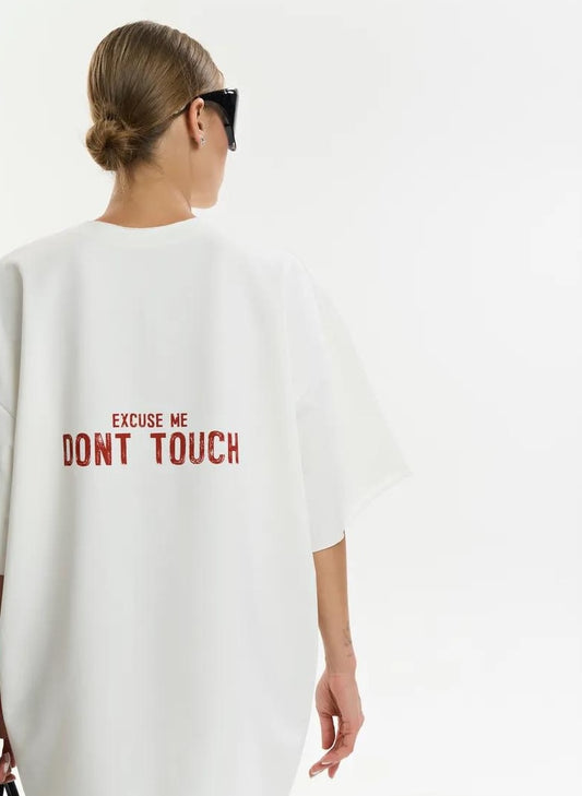 T-shirt oversized Dont touch