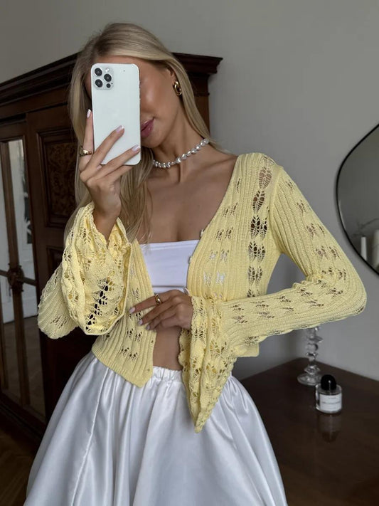 Cardigan / top d’été en maille