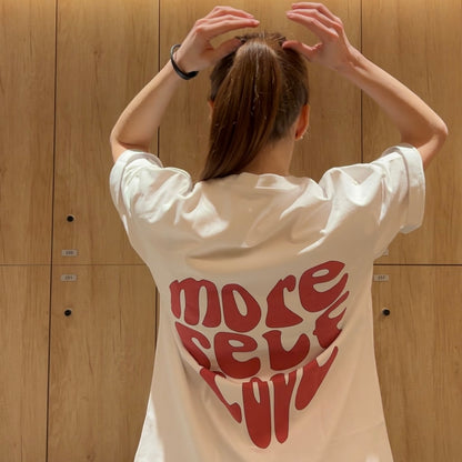 T-shirt oversized MORE SELF LOVE