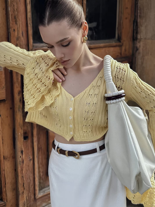 Cardigan / top d’été en maille