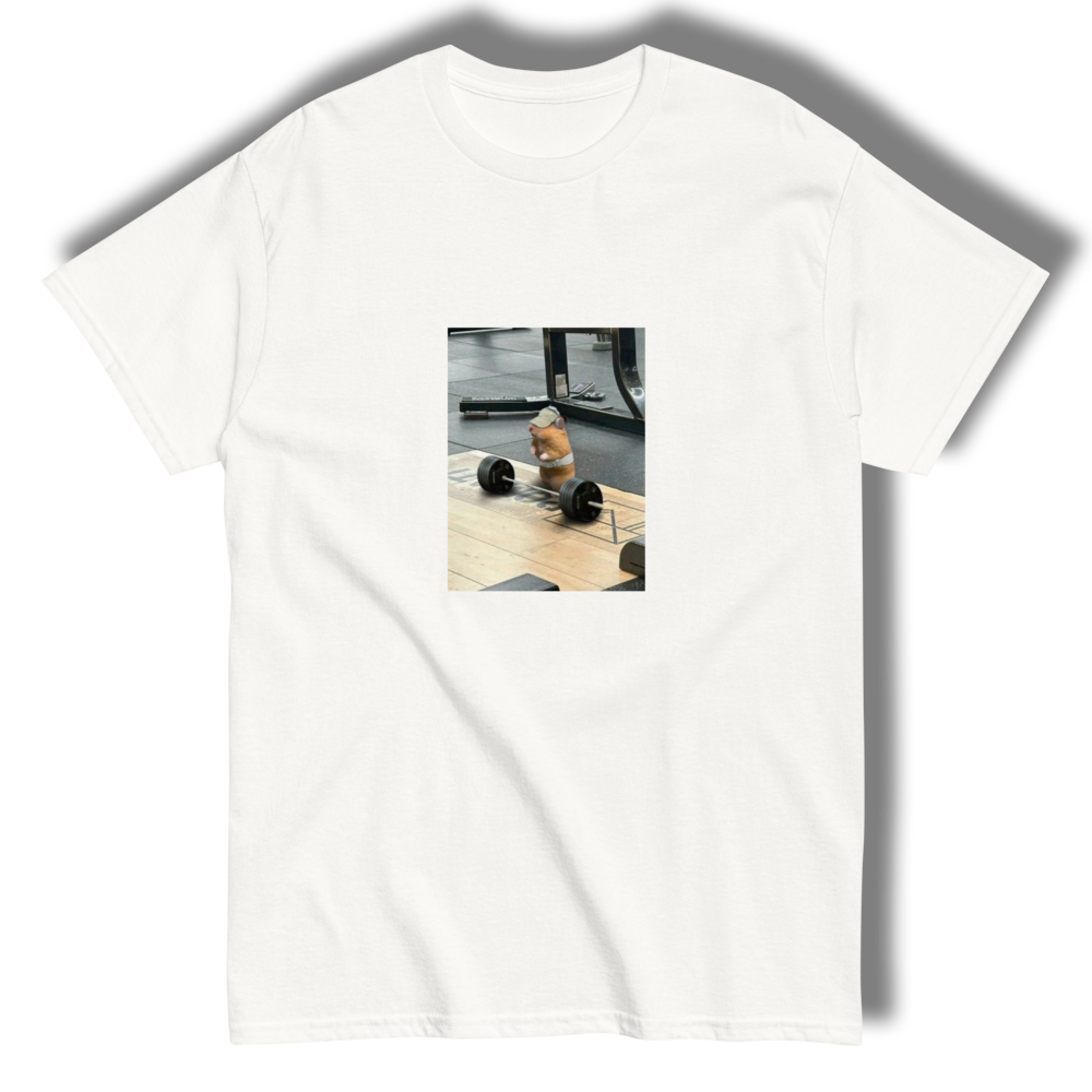 T-shirt "Hamster at the gym"